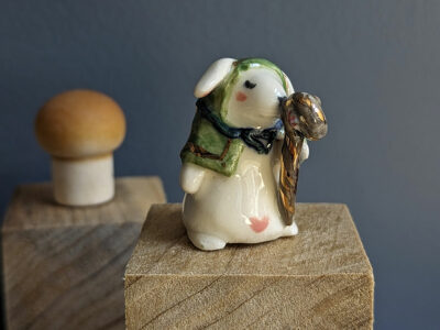 Wizard Lop Bunny Porcelain Figurine - Image 2