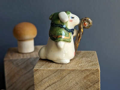 Wizard Lop Bunny Porcelain Figurine - Image 5
