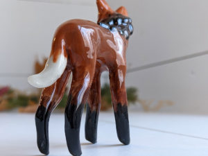 Maned Wolf porcelain figurine