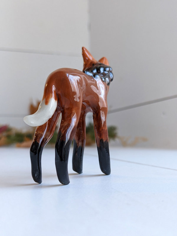 Maned Wolf porcelain figurine