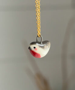 tiny bird pendant