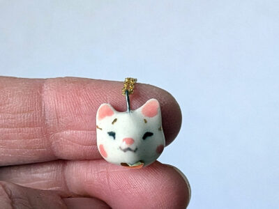 Pendentif - Portrait Chat Doré – Image 2