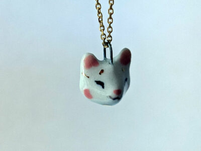 Pendentif - Portrait Chat Doré – Image 4