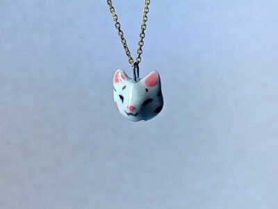 Pendentif - Portrait Chat Doré – Image 5