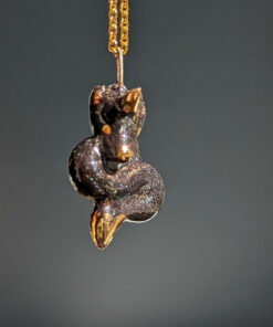 night dragon porcelain pendant