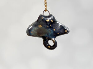 nightsky ray porcelain pendant