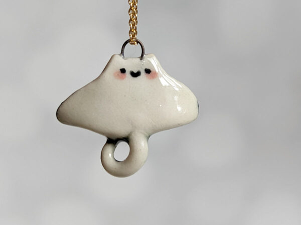 nightsky ray porcelain pendant