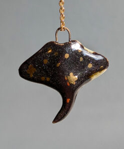 nightsky ray porcelain pendant