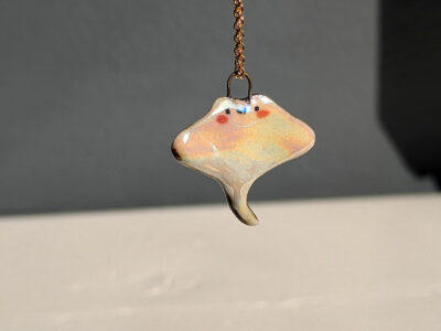 Porcelain Pendant - Manta Ray - Image 6