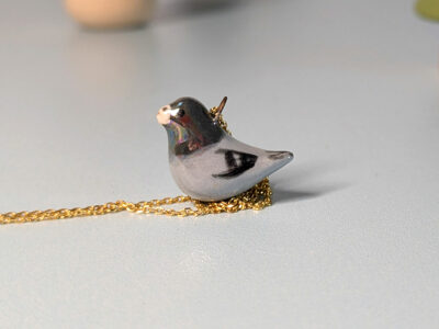 Pendentif Pigeon Porcelaine – Image 3