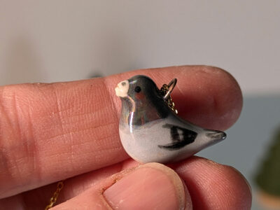 Pendentif Pigeon Porcelaine – Image 4