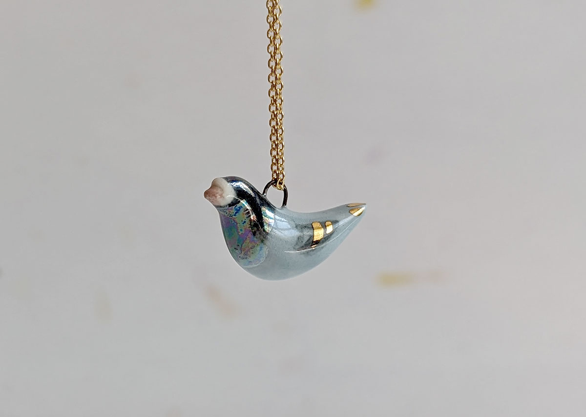 Ceramics Pigeon Pendant - Kness