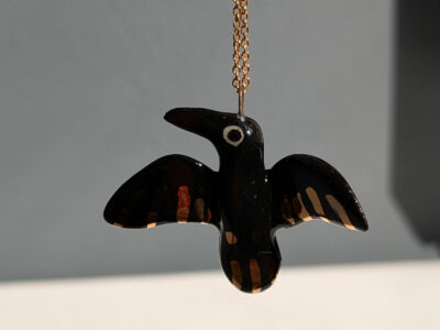 Pendentif Porcelaine : Corbeau – Image 5
