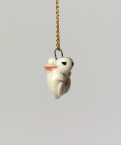 Ceramic Bunny Pendant
