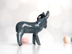 donkey porcelain figurine