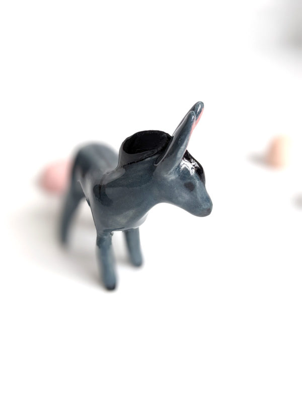 donkey porcelain figurine