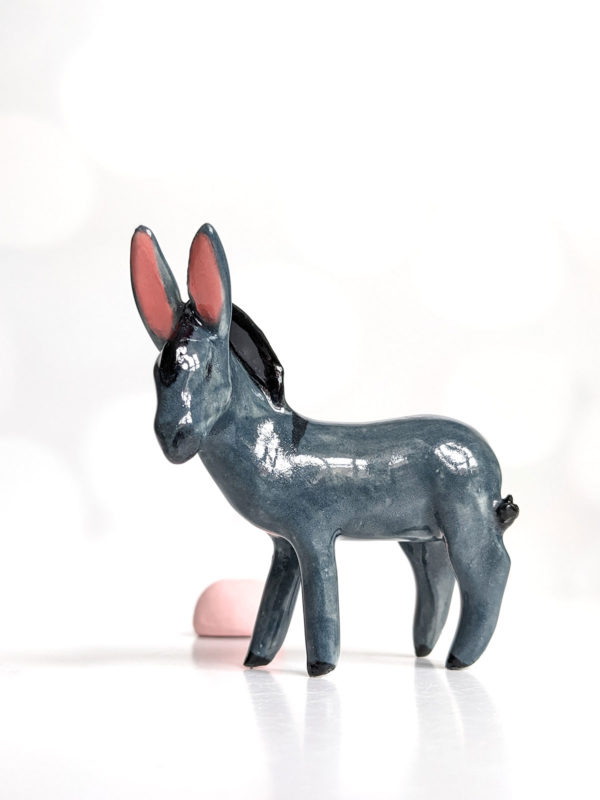 donkey porcelain figurine