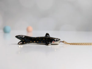 porcelain whale shark pendant