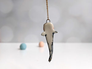 porcelain whale shark pendant
