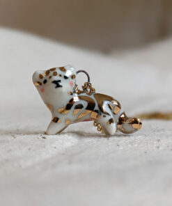 porcelain pendant clouded leopard