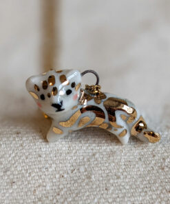porcelain pendant clouded leopard