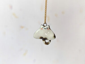 nightsky ray porcelain pendant
