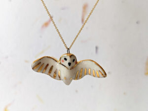 golden owl pendant