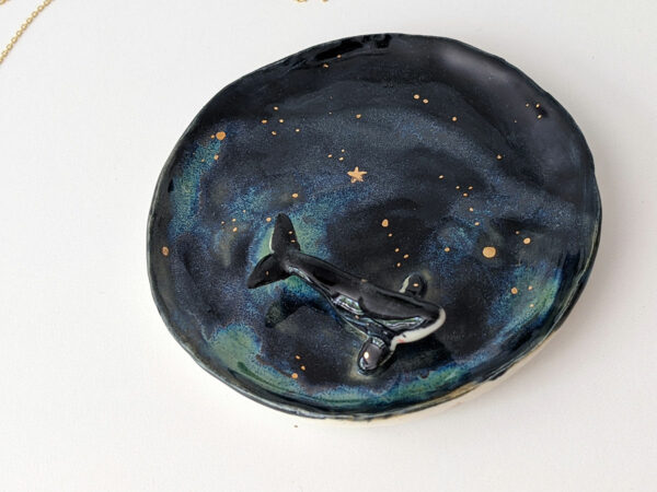 whale jewelry dish