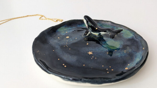 whale jewelry dish