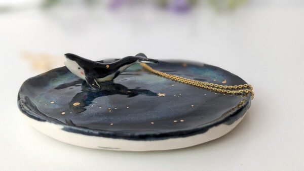 whale jewelry dish