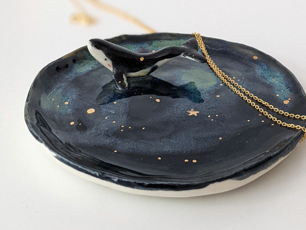 whale jewelry dish