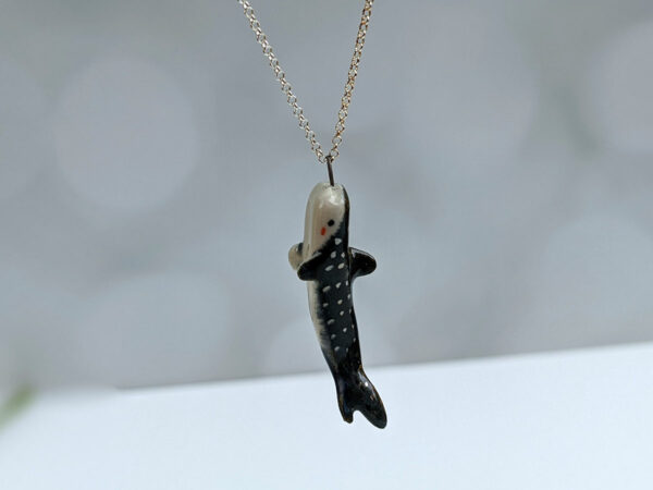 whale shark pendant porcelain white gold kness