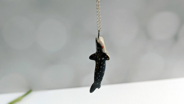 whale shark pendant porcelain white gold kness