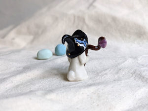 porcelain lop bunny wizard