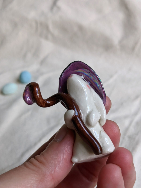 porcelain lop bunny wizard