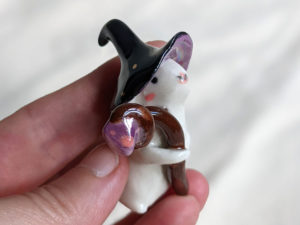 porcelain lop bunny wizard