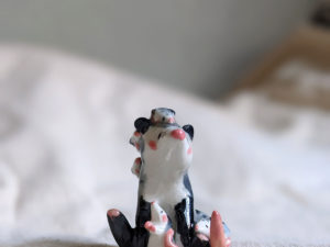 opossum mom porcelain