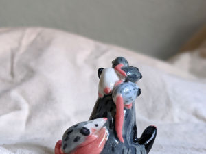 opossum mom porcelain