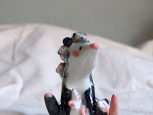 opossum mom porcelain