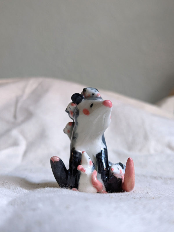 opossum mom porcelain