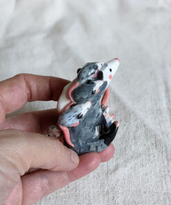 opossum mom porcelain