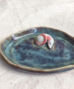 Porcelain Jewelry Tray : Rat + Oval