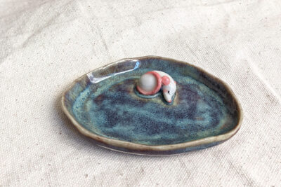Porcelain Jewelry Tray : Rat + Oval