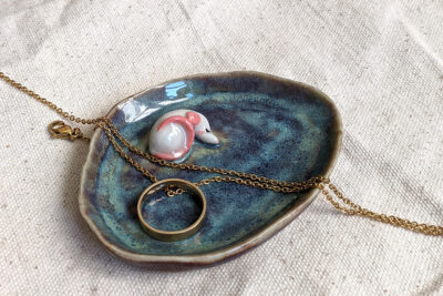 Porcelain Jewelry Tray : Rat + Oval - Image 7