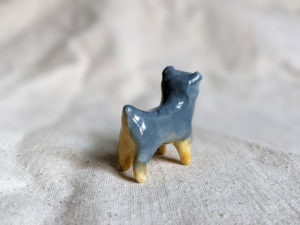 Yorkie porcelain figurine