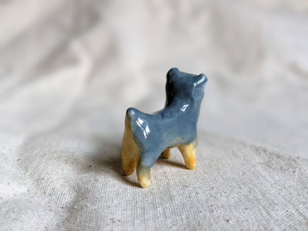 Yorkie porcelain figurine