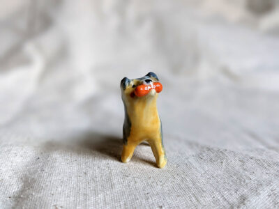 Yorkie porcelain figurine