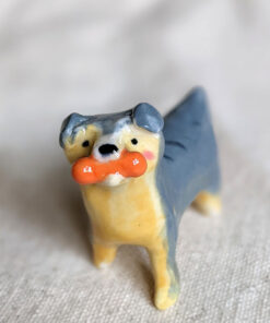 Yorkie porcelain figurine