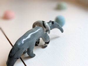 anteater porcelain figurine