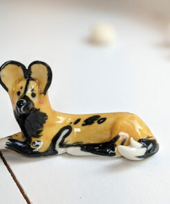Porcelain Painted Dog